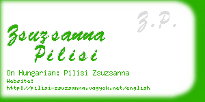 zsuzsanna pilisi business card